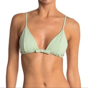 NWT Danielle Bernstein WeWoreWhat Cooper Aqua Foam Bikini Swim Top